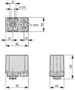 MCS11 Реле давления, 15 бар, 1CO, R¼", IP65 - Изображение 3