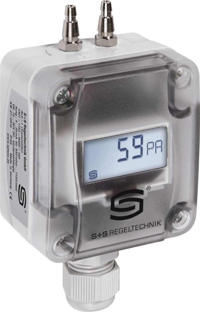 PREMASGARD 1111-I LCD diferentsiaalrõhuandur; -0,01...+0,01bar; 15-36DC; 4-20mA; display - pilt 1