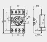 PZ8-01 socket, 8-pin (for R15 2CO) - Image 2