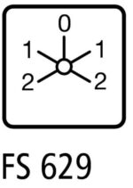 T0-6-8442/E поворотный переключатель, 12 полюсов, шаг 2-1-0-1-2 (-120°:-60°:0°:60°:120°) - Изображение 2