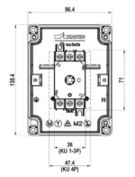 KEM 316 M2 turvalüliti; 3 poolust; 97x131x106mm; polükarbonaat; must käepide; 16A; 7,5kW; IP66 - pilt 3