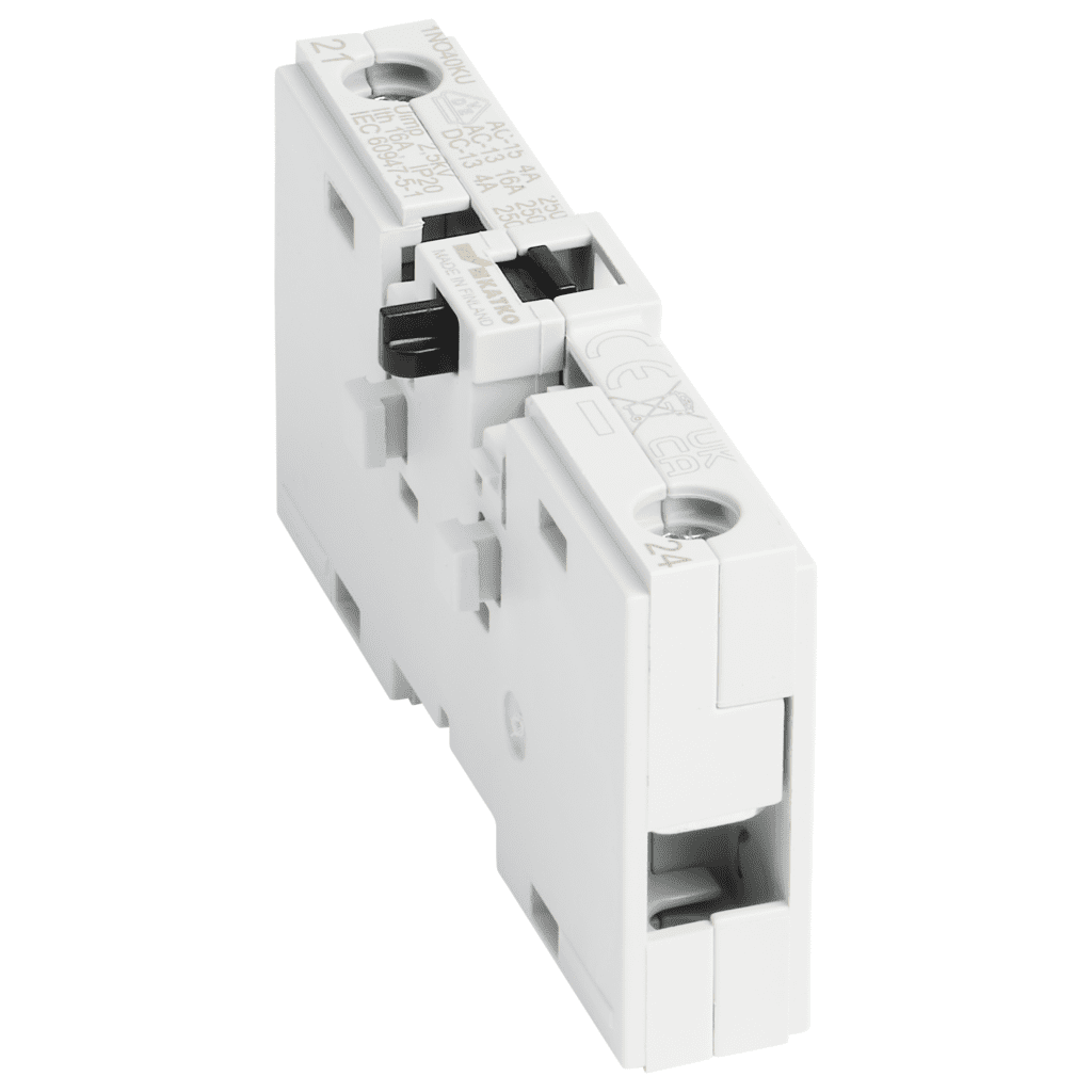 1NO40KU 1NC40KU abikontakt; KU koormuslülitile; 1NC; külgmine - pilt 1