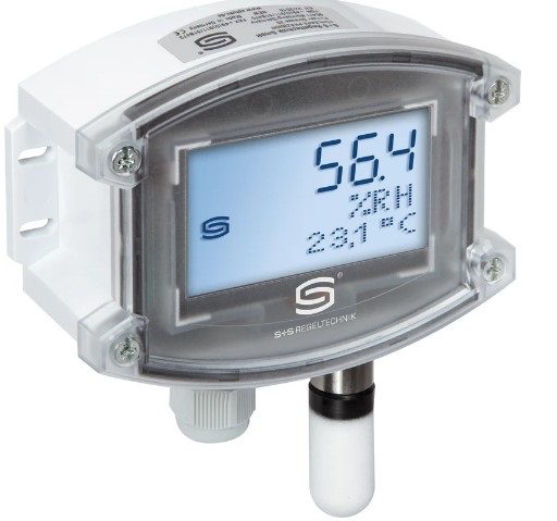 S+S фото AFTF-U LCD TYR-2 датчик влажности и температуры; 24VAC/DC; 0-10V; диапазон измерений -35°...+80°C и 0...100%Rh; дисплей; IP65 - Изображение 1