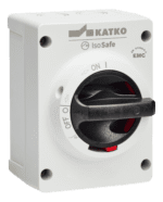 KEM 325 M2EMC turvalüliti; 3 poolust; 97x131x106mm; polükarbonaat; must käepide; 25A; 11kW; IP66 (uus mudel)