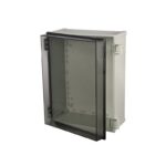 CAB PC 403018 T plastic shield; 400x300x180mm; surface mounted; polycarbonate; grey; transparent cover; IP65