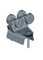 Metal carrier; with four metal rollers; for 32mm busbar; for max 64mm ribbon cable.