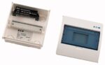BC-U-1/8-ECO plastic shield with hatch; 195x195x105mm; recessed; ABS; white; transparent cover; 1x8 modules; IP40 - Image 3