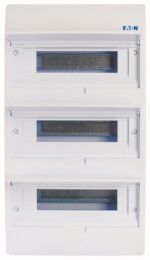 BC-O-3/36-TW-ECO plastic shield with hatch; 550x303x93mm; surface mounted; ABS; white; 3x12 modules; IP40 - Image 2
