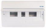 BC-U-1/18-TW-ECO plastic shield with hatch; 260x410x106mm; recessed; ABS; white; 1x18 modules; IP40 - Image 2