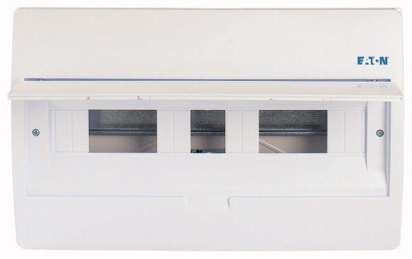 1780 BC-U-1/18-TW-ECO plastic shield with hatch; 260x410x106mm; recessed; ABS; white; 1x18 modules; IP40 - Image 2