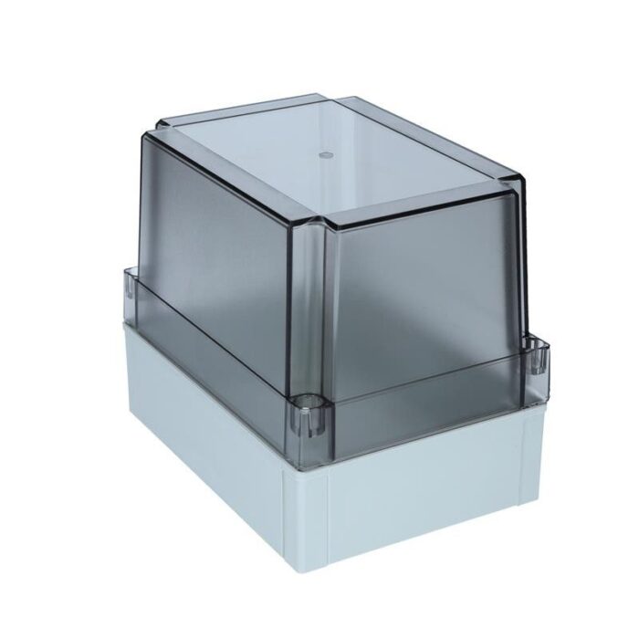 II 150/100 T plastic box lid; 180x130x100mm; polycarbonate; transparent - Image 1