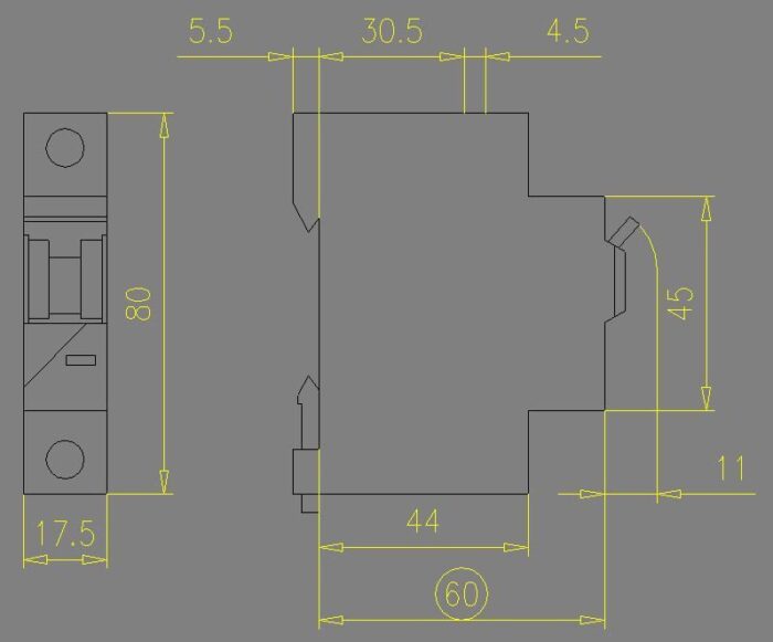 PL6-C2/1 line circuit breaker, 1 pole, 2A, C-characteristic, 6kA - Image 2