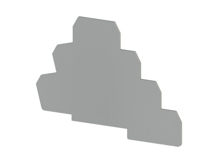 NPP/PUK 3T end cap; grey - Image 1