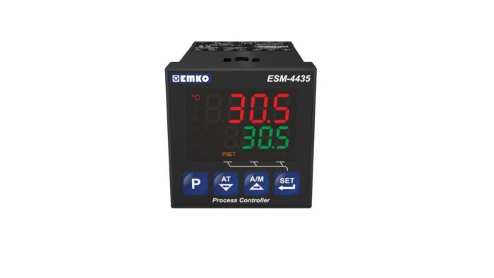 ESM-4435 process controller; 100-240AC; 2 x relay (5A) / 1 x analogue (4-20mA); IP65/20 - Image 1