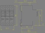 PL6-C40/3 line circuit breaker, 3 poles, 40A, characteristic C, 6kA - Image 2