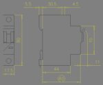 PL6-C32/1 Линейный автоматический выключатель, 1 полюс, 32A, характеристика C, 6kA - Изображение 2
