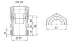 PS 29 grommet; cable Ø 21-26mm - Image 2