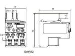 Ex9R12 4A thermal relay, 2,5-4A, 1NO/1NC - Image 2