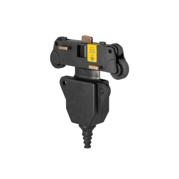 Power cord plastic carrier; four plastic rollers; for busbar system; 5 poles; 25A - Image 1