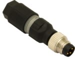 Plug M8; 3pin; male; straight; screw terminals
