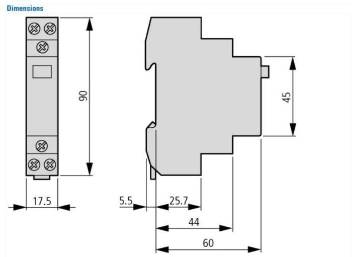Z-S230/SS pulse relay, 230AC, 2NO, 16A - Image 2