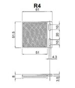 R4 reflector; 51x61mm (47x47mm) - Image 2