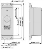 M22-FIY1 nupukarp; 1 ava; kollane; IP67; madal - pilt 2