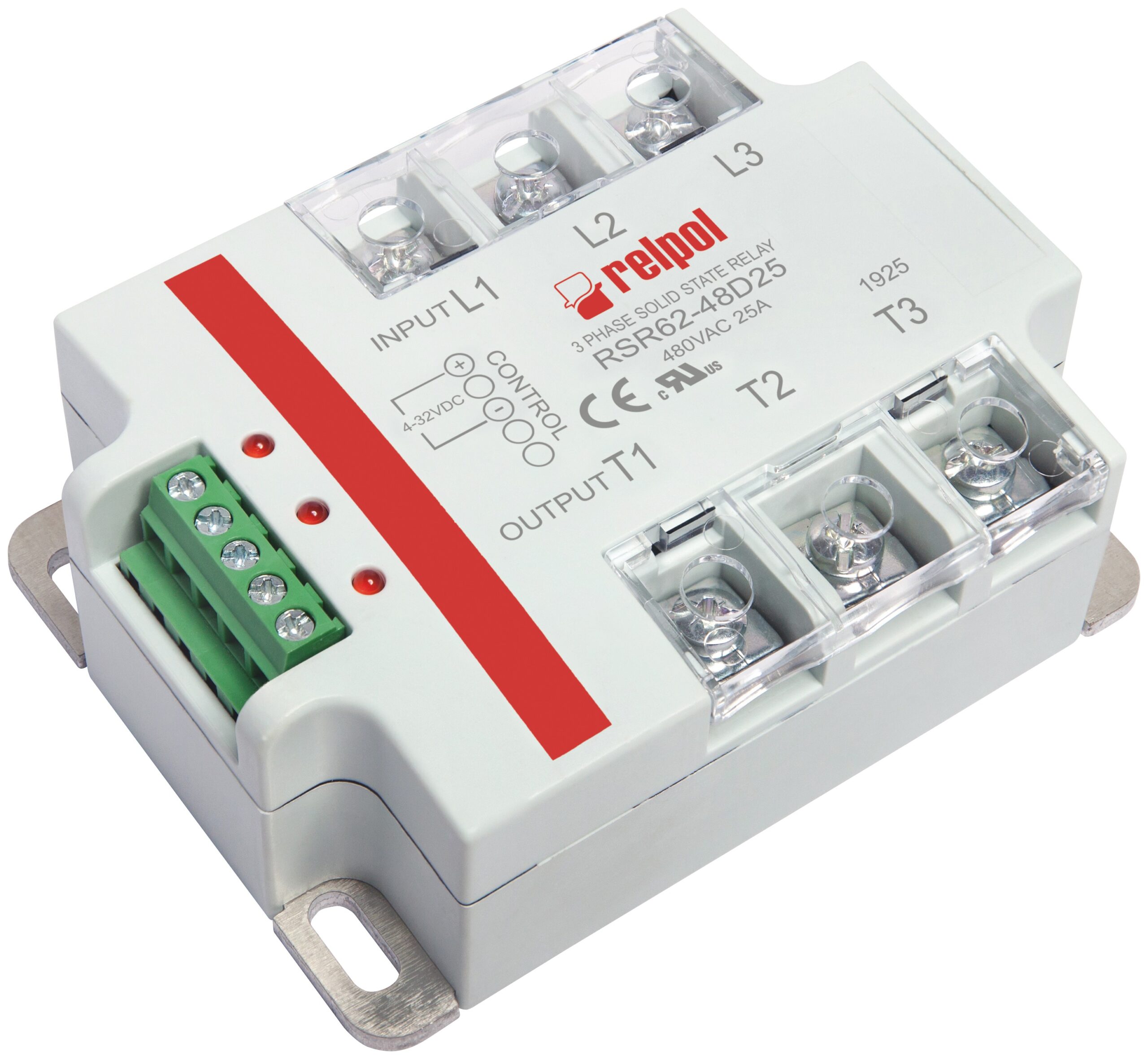 5031 RSR62-48D25 полупроводниковое реле, 3-фазное, вход 4-32DC, выход 24-530AC, 25A - Изображение 1
