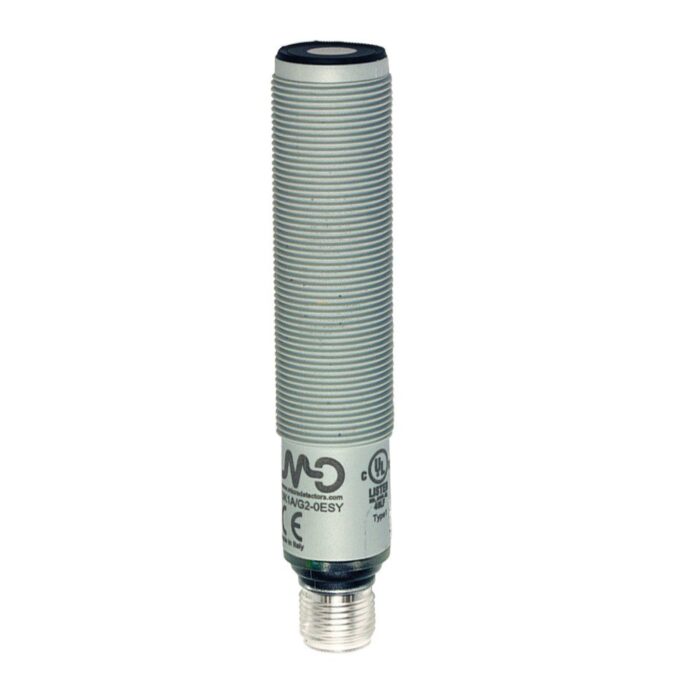 UK1A/GW-0ESY ultrasonic transducer, 10-30DC, M18 plastic housing, 50-400mm, 2xPNP, M12 connector, IP67 - Image 1