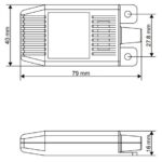 Датчик влажности и температуры PMI-P; 2,1-3,6 В; диапазон измерений -20°...+80°C и 0...100%RH; подходит для использования с ESM-3722, кабель 2,5 м, IP30. - Изображение 3