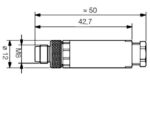 Plug M8; 3pin; male; straight; screw terminals - Image 3