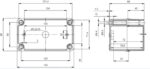 ABS C 85 G plastic box; 80x140x85mm; ABS; grey; IP66/67 - Image 2