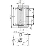Защитный выключатель HP AA050F-2PN, шарнирный, 1NO+2NC, защелкивающийся, кабель 2 м - Изображение 2