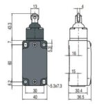FD 515 road switch; 1NO+1NC; metal body; snap action; roller - Image 2