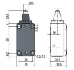 FD 511 tecnocone switch; 1NO+1NC; metal body; snap action; button - Image 2