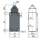FD 510 road switch; 1NO+1NC; metal body; snap action; push button - Image 2