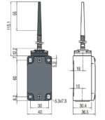 FD 520 teekonnalüliti; 1NO+1NC; metallkorpus; snap action; spiraalvedru - pilt 2