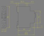 Линейный автоматический выключатель PL7-D4/1, 1 полюс, 4A, характеристика D, 10 кА - Изображение 2