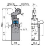 FR 507-W teekonnalüliti; 1NO+1NC; plastkorpus; fast action; tagastatav - pilt 2