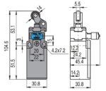 FR 502-W teekonnalüliti; 1NO+1NC; plastkorpus; fast action; tagastatav - pilt 2