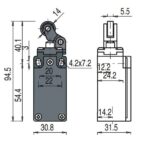 FM 502 road switch; 1NO+1NC; metal body; fast action; roller - Image 2