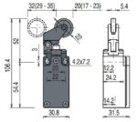 FM 507 road switch; 1NO+1NC; metal body; fast action; roller - Image 2