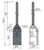 FM 525 teekonnalüliti; 1NO+1NC; metallkorpus; fast action; spiraalvedru - pilt 2