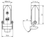 Quick connect connector; 4PIN and/or 5PIN; female; housing; top; M20 - Image 2
