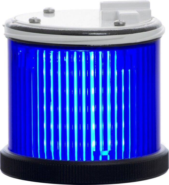 Световой модуль TWS LED M; синий; 240 AC; 70 мм; мигающий или горящий; серый корпус; IP66 - Изображение 1