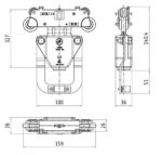 TR6011 Trolley Conductor Strip Insertion Busbar Line TR60 - pilt 2
