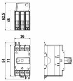 KU 340 koormuslüliti; 3 poolust; DIN-põhjakinnitus; 40A; 22kW - pilt 2