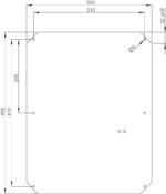 MPS ARCA 5040 mounting plate; 450x350mm; metal - Image 2