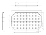 MPMP ARCA 3020 mounting plate; 250x150mm; perforated metal - Image 2