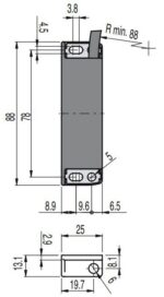 SR BD40AN4 kodeeritud magnetandur; 2NC; plastkorpus; 4m juhe - pilt 2